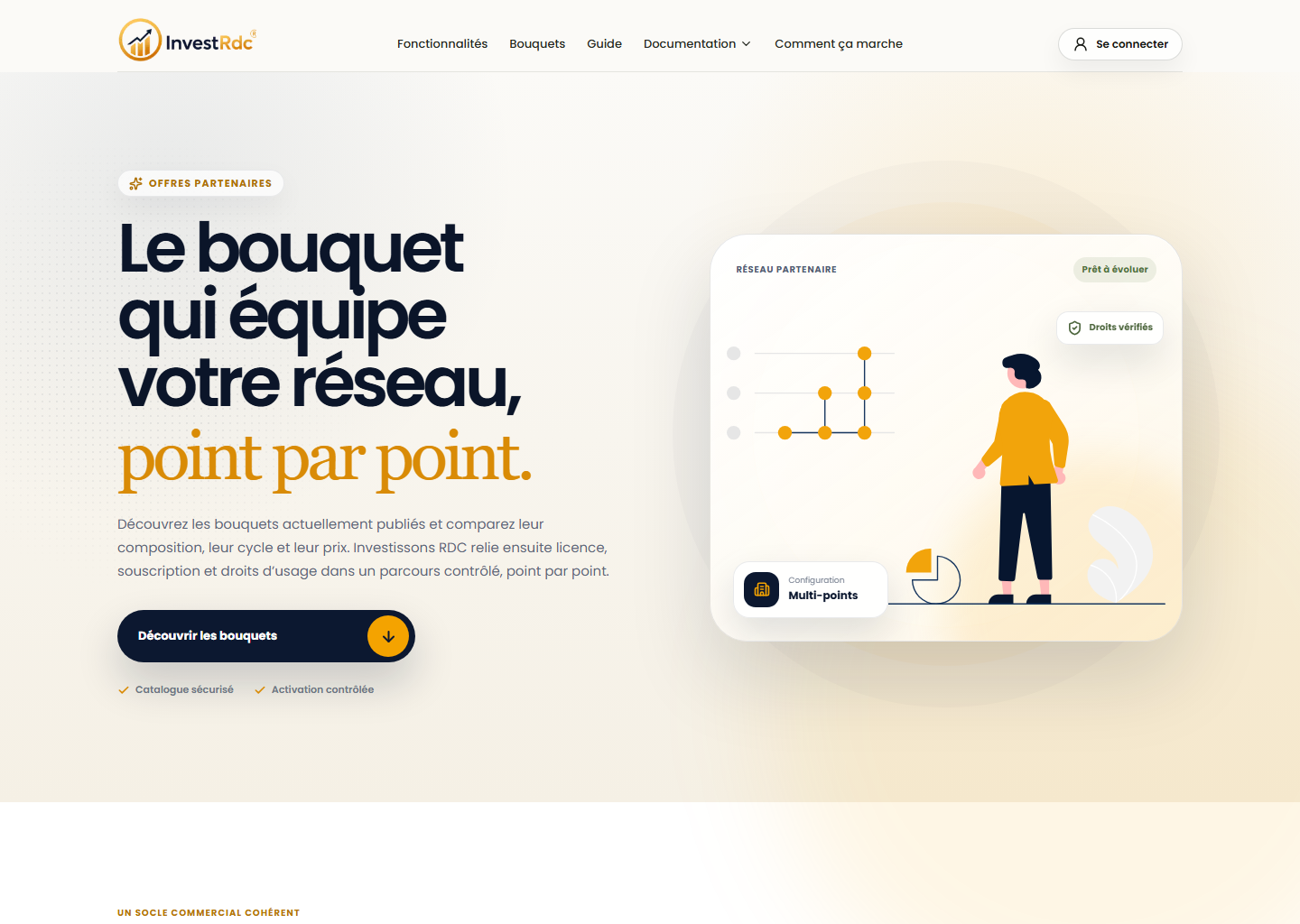 Catalogue partenaire sur le portail Web
