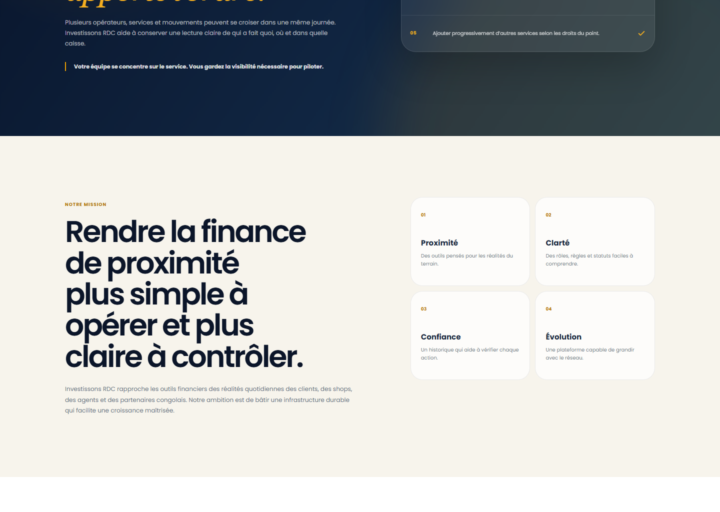 Mission d’Investissons RDC sur le portail Web