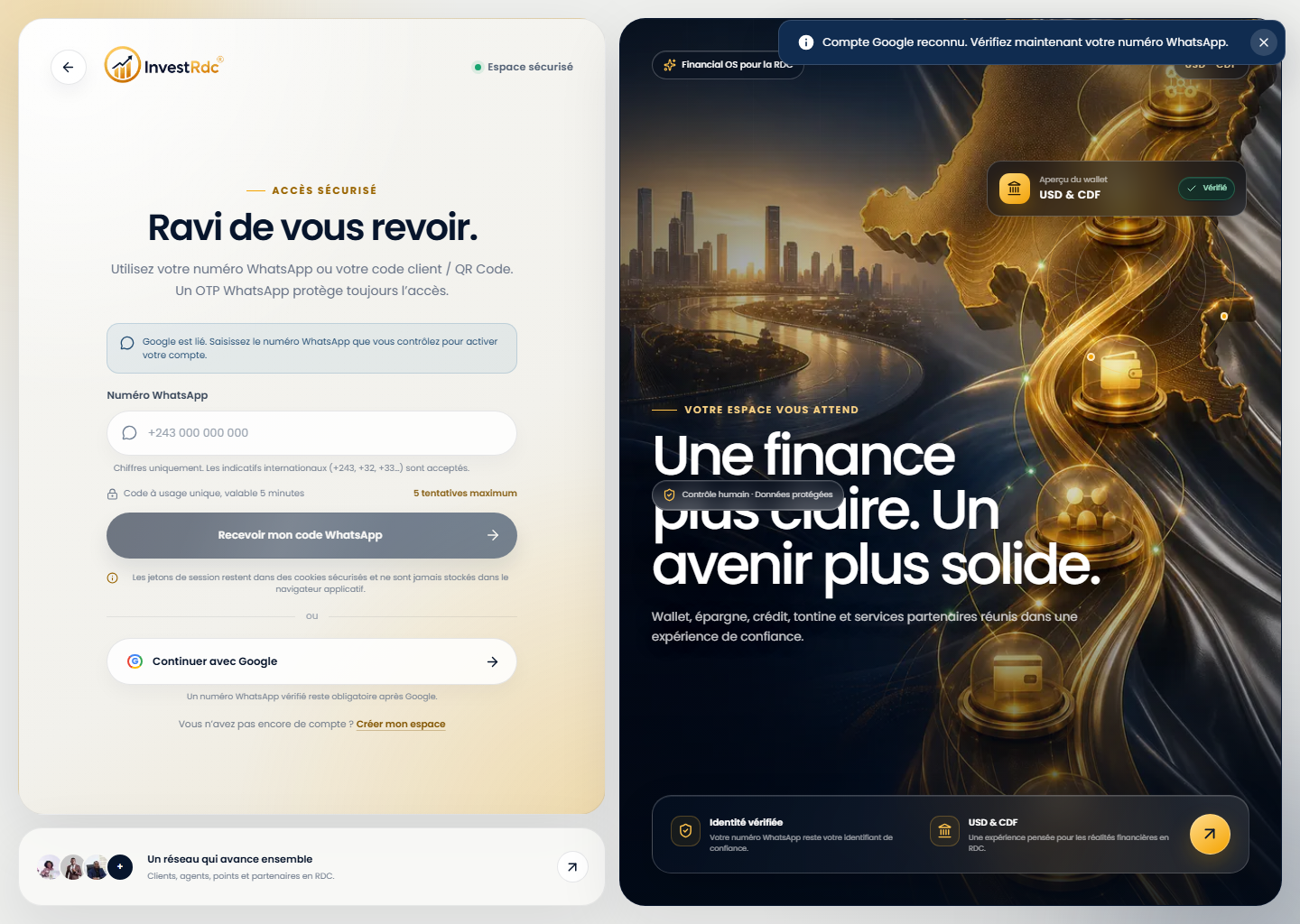 WhatsApp requis après Google sur le portail Web